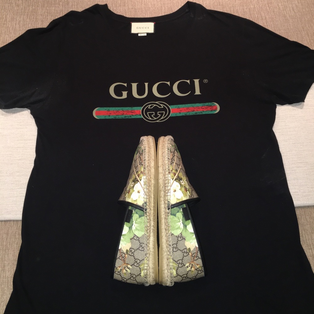 Gucci GG Supreme Blooms Coated Canvas Espadrilles